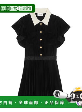 香港直邮Celine 翻领迷你连衣裙 2R07J353F.