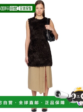 香港直邮Acne Studios 艾克妮 女士 棕色人造毛皮连衣裙 A20869