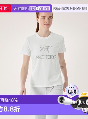 欧洲直邮arc'teryx始祖鸟 Arc'Word女士纯棉修身T恤短袖新款