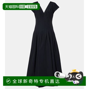 褶裥棉混纺中长连衣裙 1h可退 香港直邮Simkhai 女士 Nina
