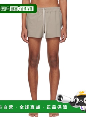 香港直邮rick owens 瑞克 欧文斯 男士 灰褐色 Temple Boxer 泳裤