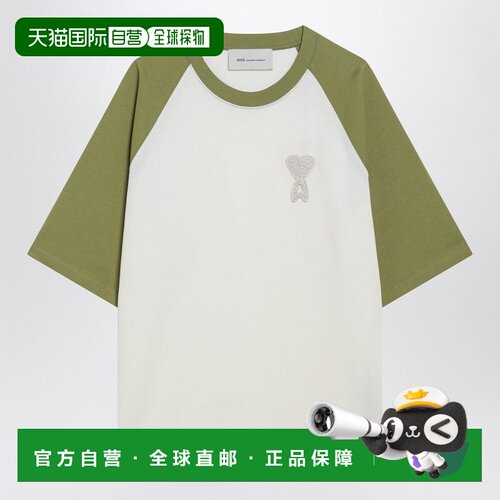 1h可退 香港直邮Ami Paris 女士T恤 UTS379726A041 SS2026 白色 T