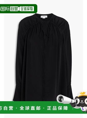 香港直邮VICTORIA BECKHAM 维多利亚 贝克汉姆 女士 真丝双绉衫 1