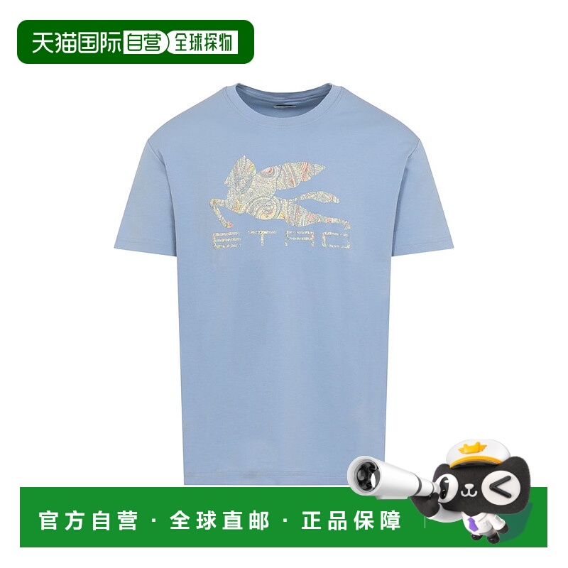 1h可退 香港直邮Etro 艾特罗 男士 標誌印花 T 卹 MRMA0002AK981F