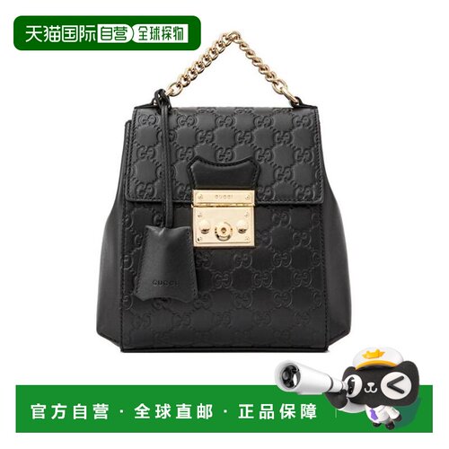 自营Gucci GG压花锁扣双肩包 4981940DM1G手提包