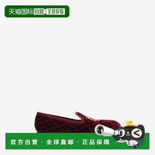 自营欧洲直邮Burberry博柏利 Estate系列女士酒红色棉马术骑士徽