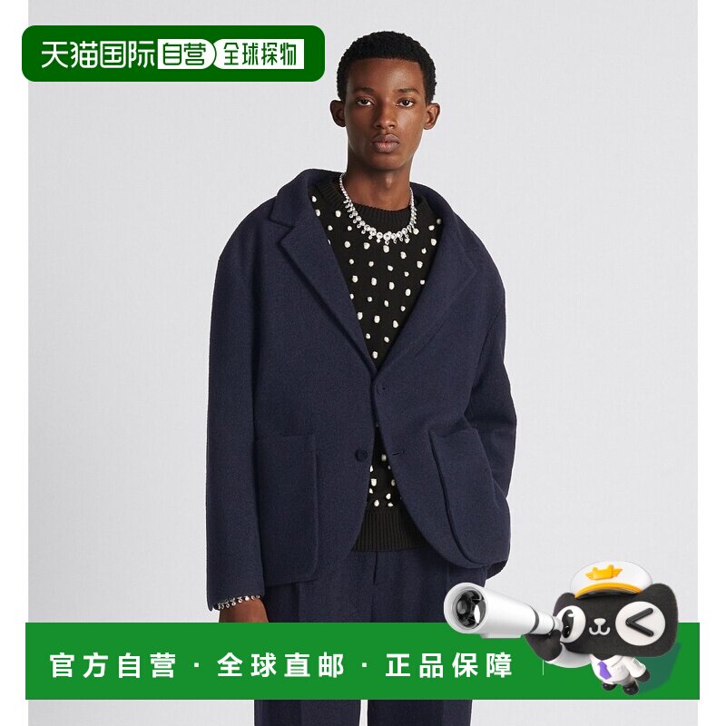 香港直邮Dior 初剪羊毛露肩西装外套 343C259C0848迪奥