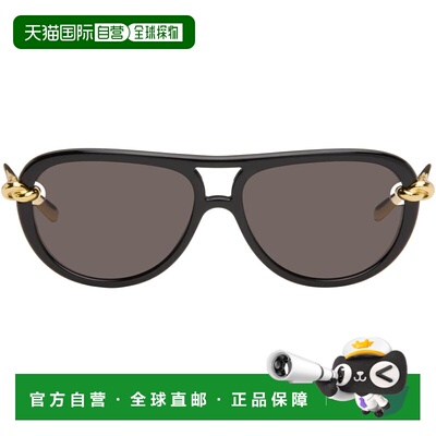 香港直邮Bottega Veneta 葆蝶家 女士 黑色 Knot Aviator 太阳镜