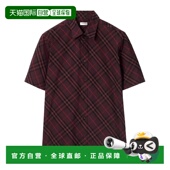 81151571博柏利男装 香港直邮Burberry 短袖 衬衫 Robert Check