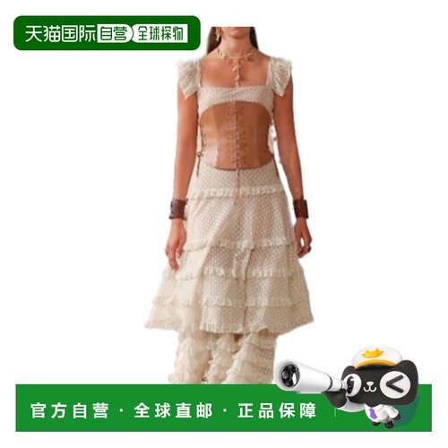 香港直邮Dior 蕾丝连衣裙 111L58A8505迪奥吊带波 【付后1h可退】