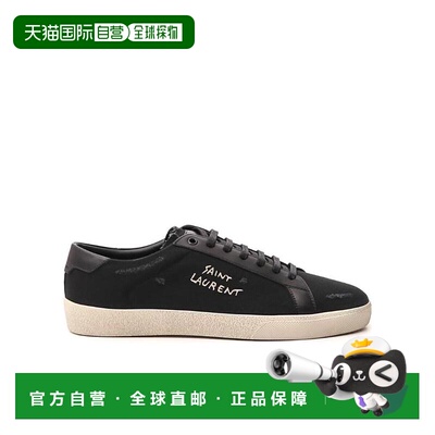 1h可退 香港直邮Saint Laurent 黑色系带休闲运动鞋 611106GUP50