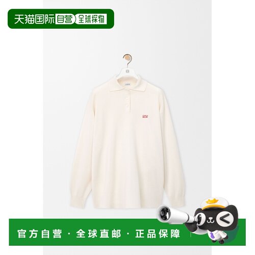 自营欧洲直邮Loewe罗意威 女士白色羊绒真丝混纺P【付后1h可退】