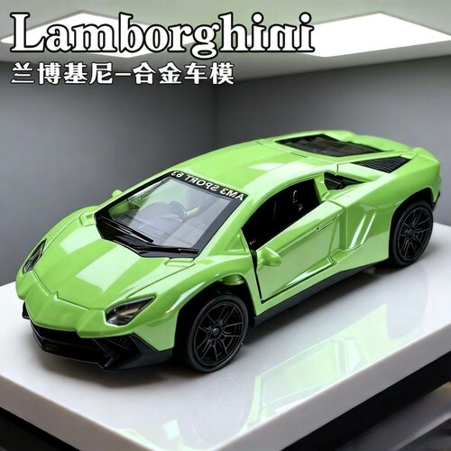 特价一批合金兰博基尼闪电汽车模型仿真海外男孩小孩玩具跑车摆件