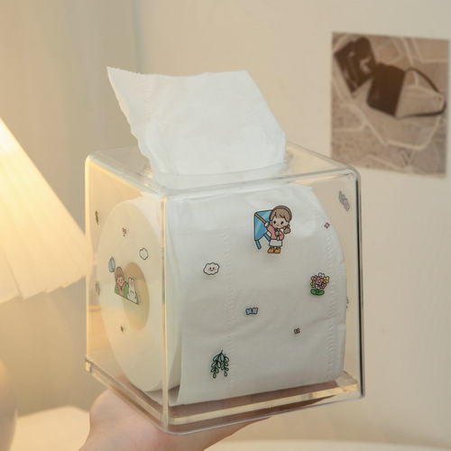 家用亚克力透明纸巾盒