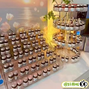美容院水光展示架安瓶精华玻璃瓶摆台陈列架冻干粉收纳架口红美妆