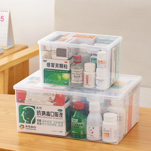 家庭装医疗箱家用药箱收纳盒药盒