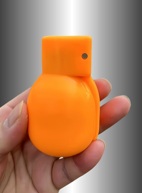 橡胶手雷模型橘色教练训练弹塑料手榴弹模拟道具催泪模型教学器材