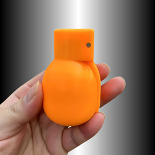 橡胶手雷模型橘色教练训练弹塑料手榴弹模拟道具催泪模型教学器材