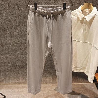 斜纹格兰陵休闲裤直筒运动卫裤