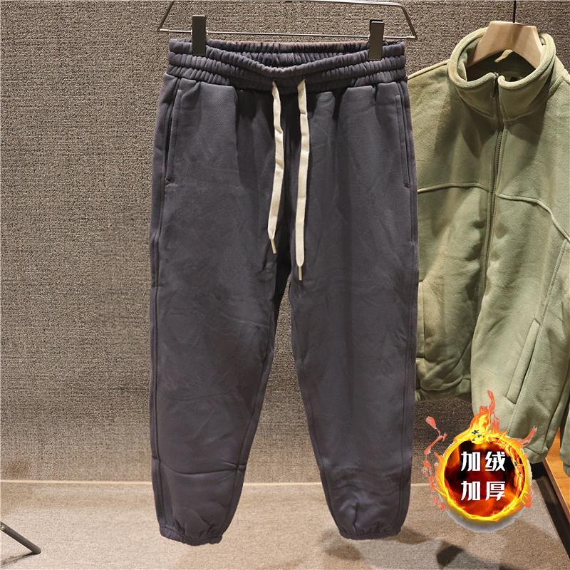 重磅束脚卫裤保暖休闲裤长裤卫裤