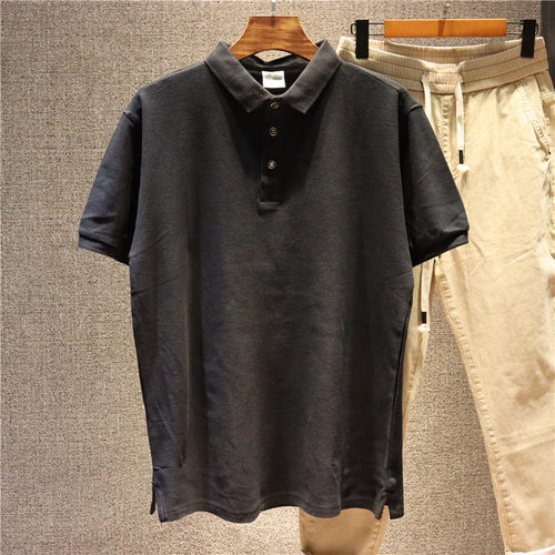 喜吉良珠地网眼短袖t恤polo衫