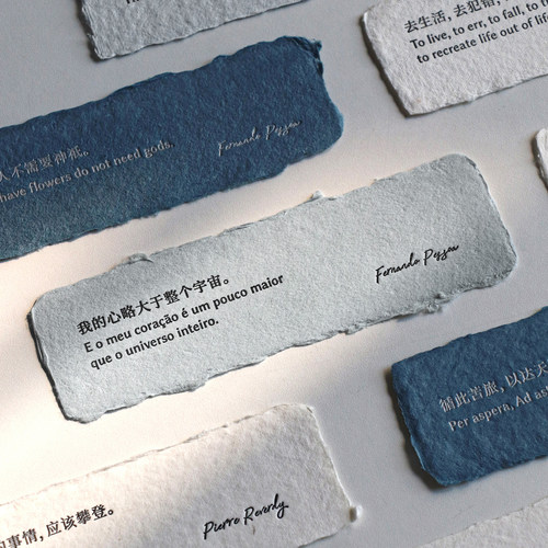 创意手工纸中英文书签圣诞礼物