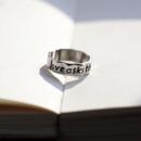 PoemsForYou原创文艺戒指可调节复古小众设计指环新年生日礼物女