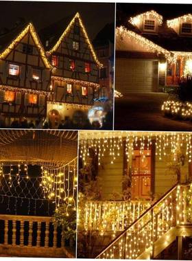 Christmas Decorations For Home Outdoor LED Curtain Icicle 1