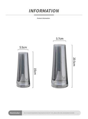 Vase furnishing articles flower arranging transparent glass