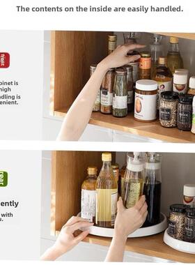 360Rotating Spice Rack Kitchen Condiment Bottle Storage tray