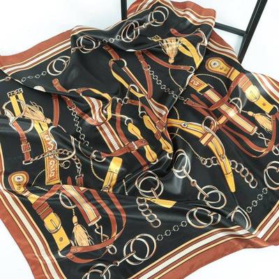 Silk Hair Scarf Scarftop Women Summer Satin Headscarf