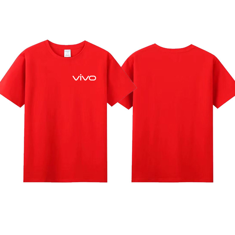 新款vivo工装OPPO工作服纯棉T恤DIY印logo夏季宽松短袖翻领POLO衫