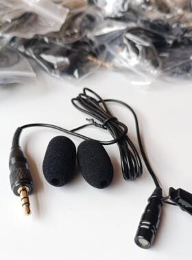 有线领夹麦无线小蜜蜂单指向胸麦适用于罗德大疆mipro腰包发射器