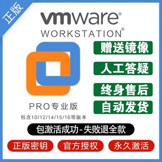 VMware Workstation Pro 16/15 许可证密钥激活码VM虚拟机永久Win