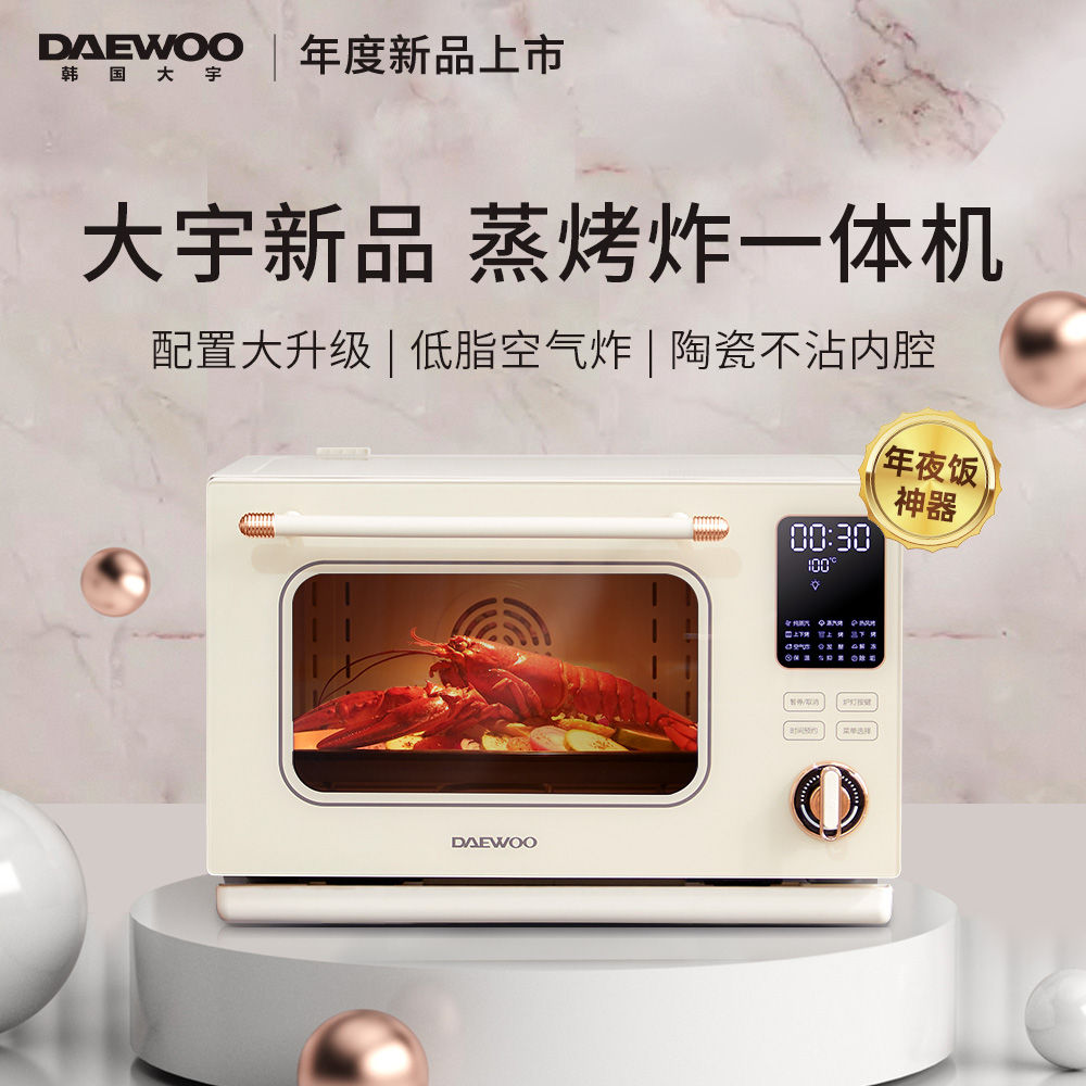 DAEWOO大宇蒸烤炸箱一体机家用新款台式大容量多功能空气炸电烤箱