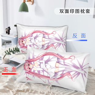 卡通动漫画师的诱惑枕套学生儿童单人单个48cmx74cm磨毛枕头套子