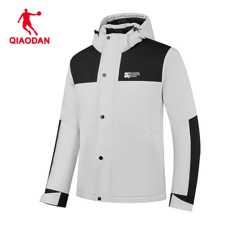 乔丹商场打折保暖羽绒服男防风