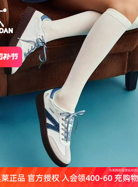 乔丹德训鞋女鞋蓝色夏季新款复古t头鞋男商场同款板鞋女052252513