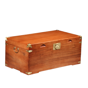 香樟木箱子全樟木平板字画收藏箱婚嫁箱结婚箱子实木储物箱樟木盒