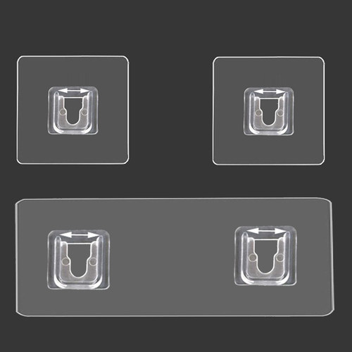 无痕粘胶卡扣浴室贴片置物架