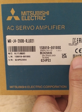 原装三菱伺服驱动器MR-J4-200B-RJJ021全新带包装原装正品现货