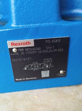 4WRL35V1000M-3X/G24Z4/M-923 力士乐高频阀，订货号0811404560