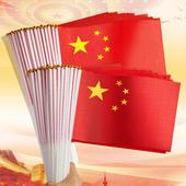 小国旗小红旗手摇旗幼儿园手摇旗子五星红旗道具党旗儿童手持8号7号装 饰配送旗杆旗帜定制订做中国国旗装 饰