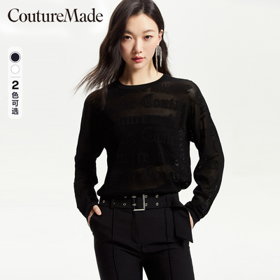 CoutureMade长袖镂空针织衫