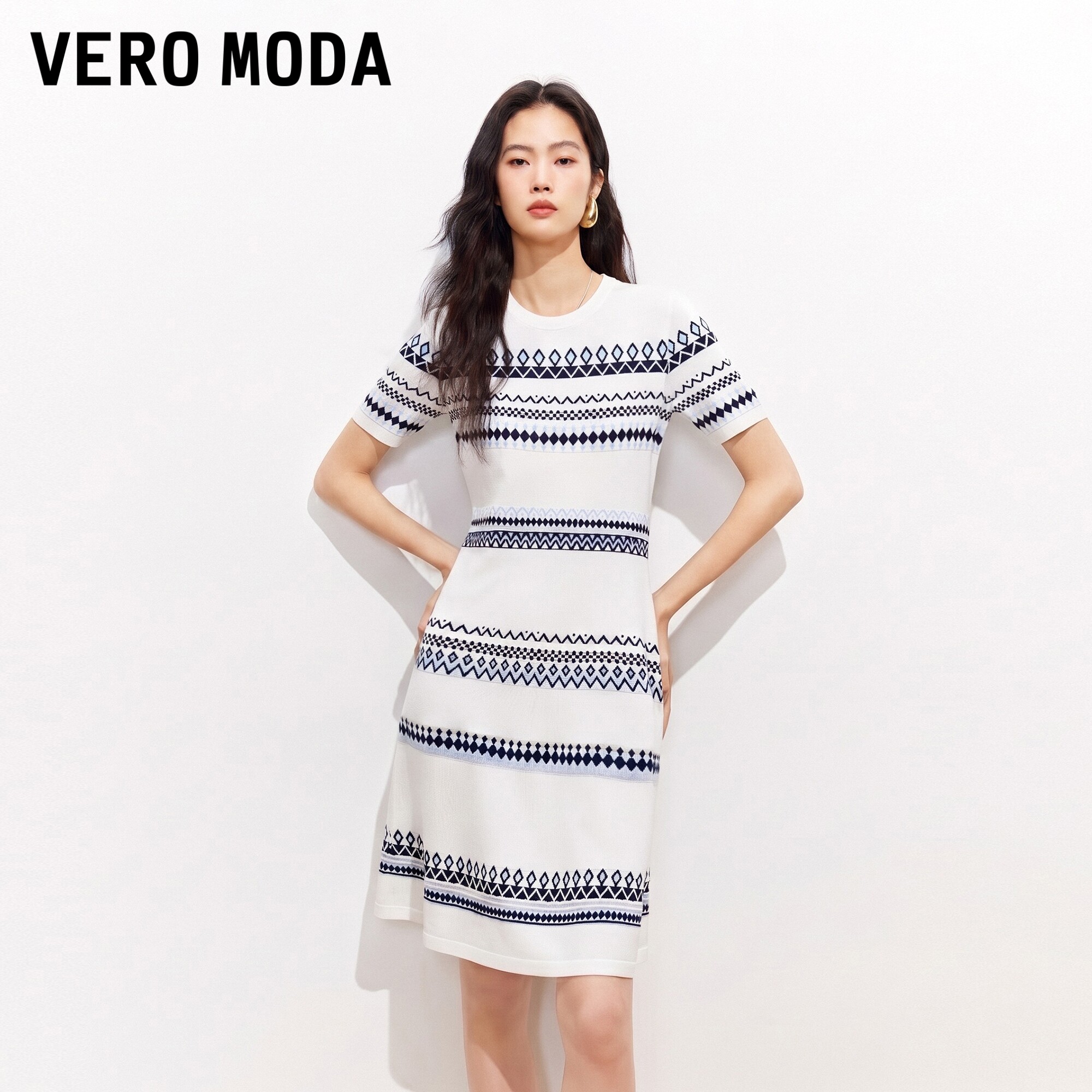VeroModa连衣裙针织短袖
