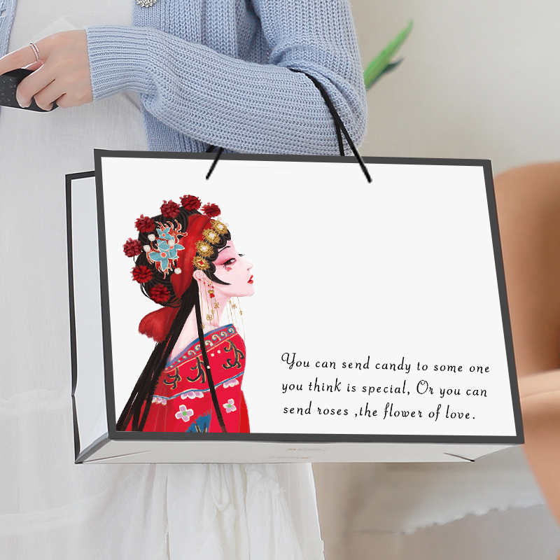 高档少女服装袋包装袋礼品袋子化妆购物袋大小号纸袋手提袋纸袋