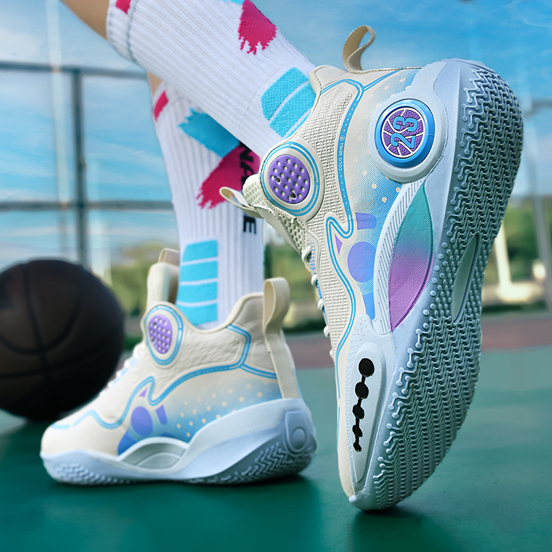 男鞋春季2025新款运动休闲高帮球鞋初中学生增高白色篮球跑步鞋子