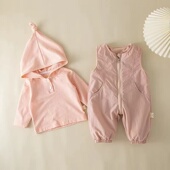 女宝宝幼儿洋气上衣春秋季 女孩背带裤 婴儿衣服两件套早秋 套装 秋装