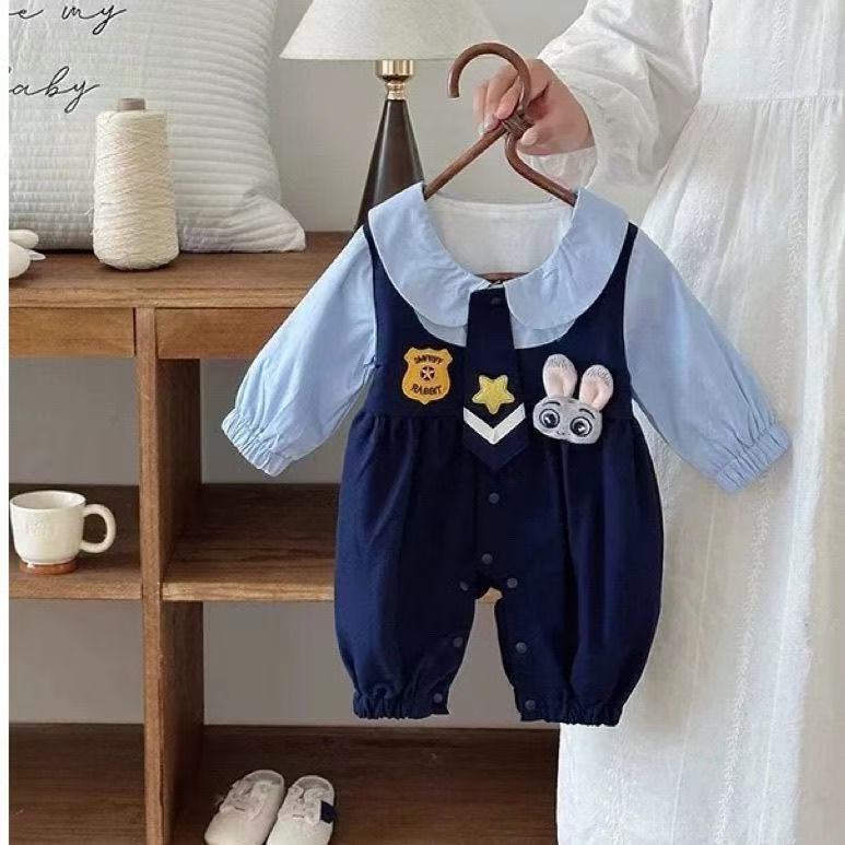 婴儿衣服春秋装女宝宝连体衣