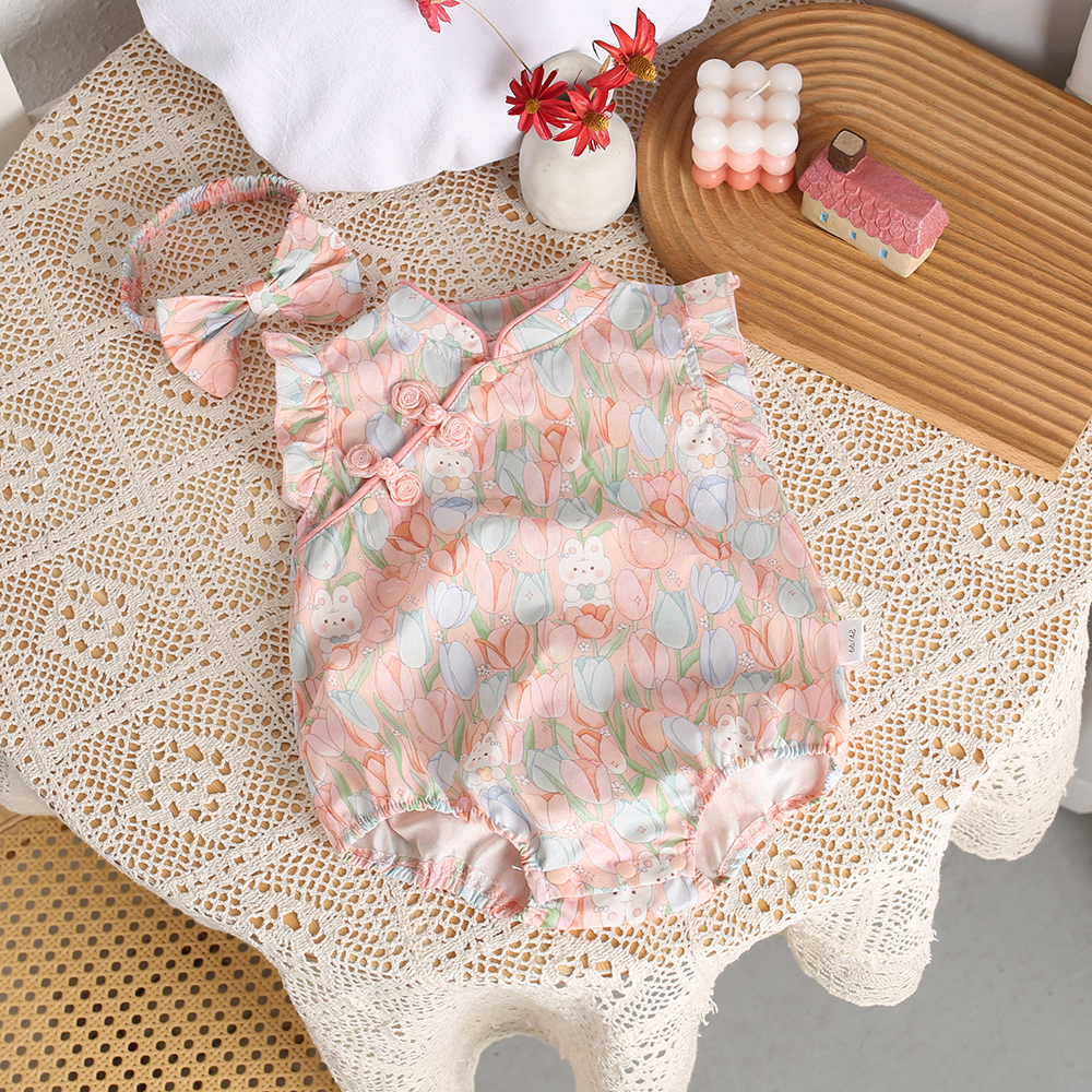 炫彩语童否套头三角爬